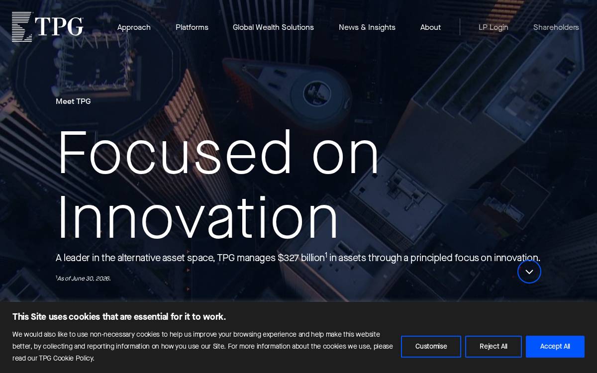 Tpg website preview