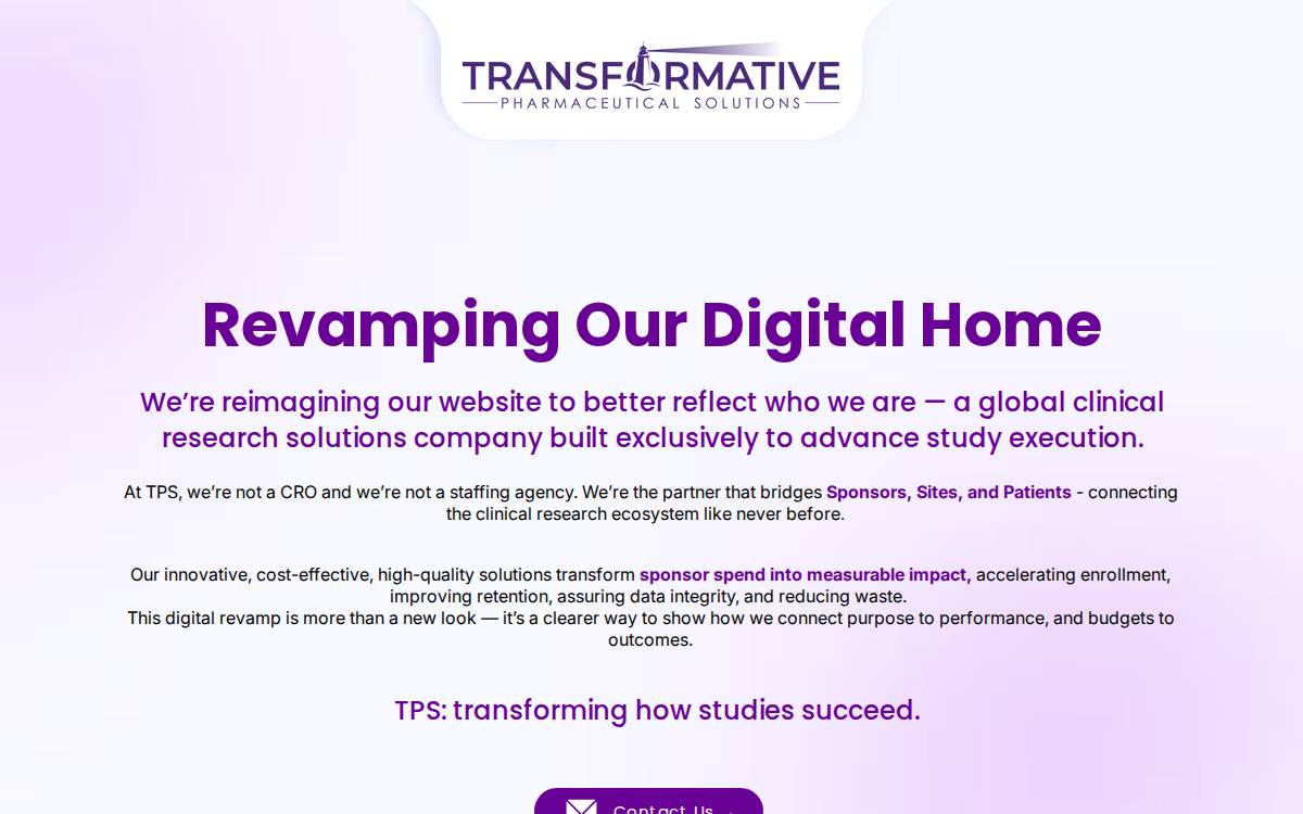 Tpsglobal website preview