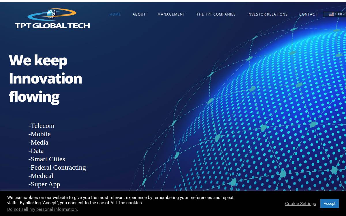TPT Global Tech website preview