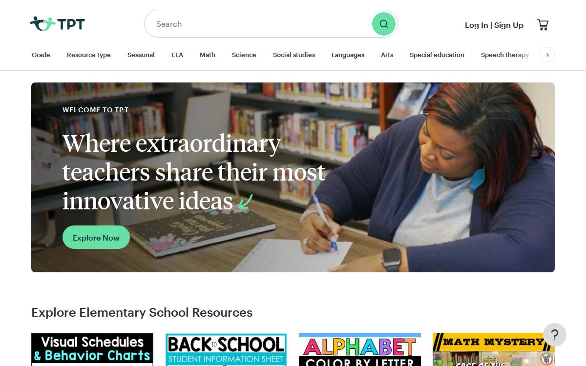 Tpt website preview
