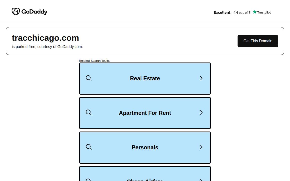 TRAC website preview