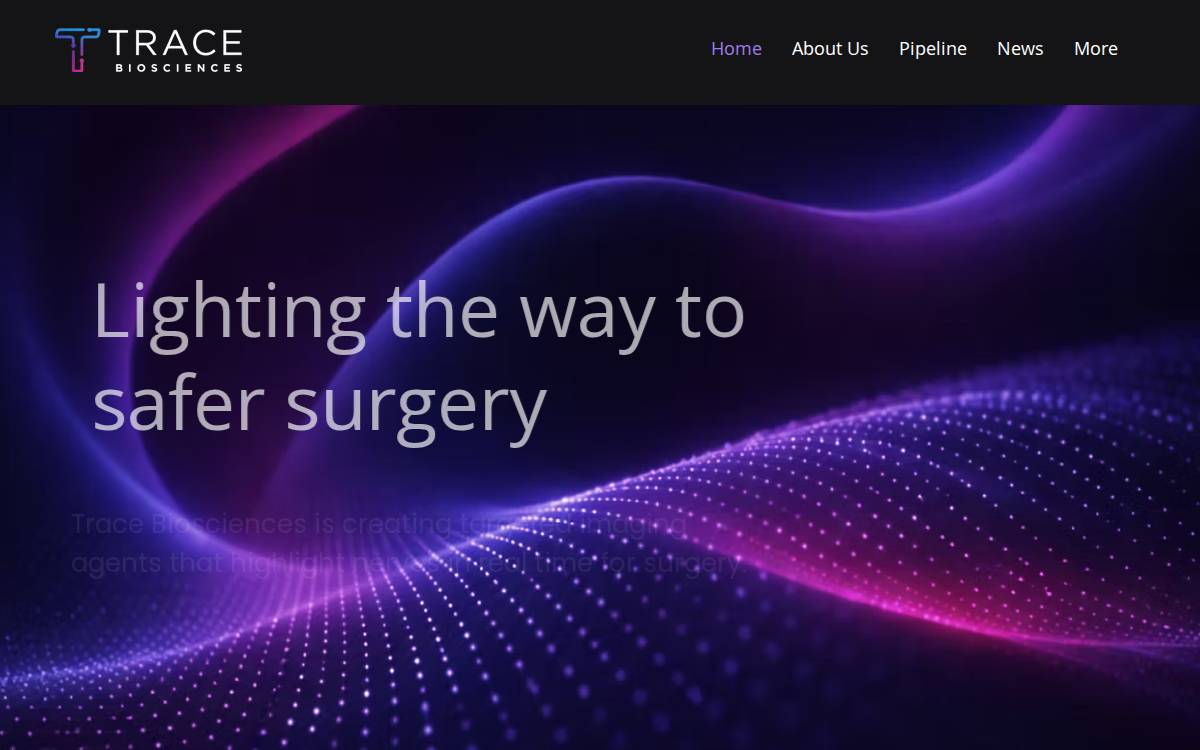 Trace Bio website preview