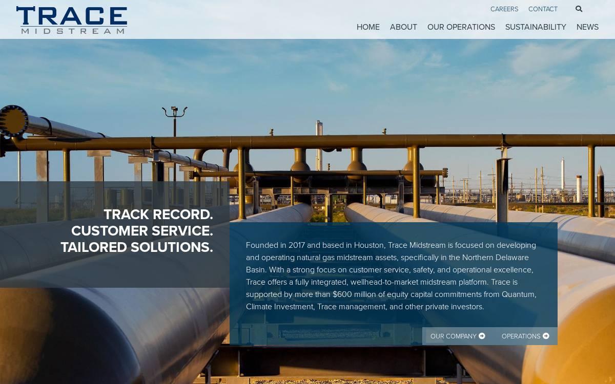 Trace-CS website preview
