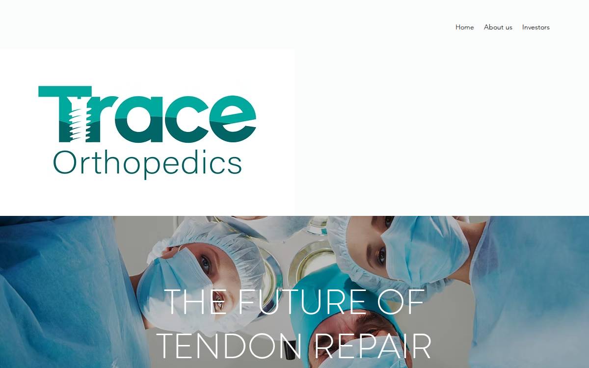 Trace Orthopedics website preview