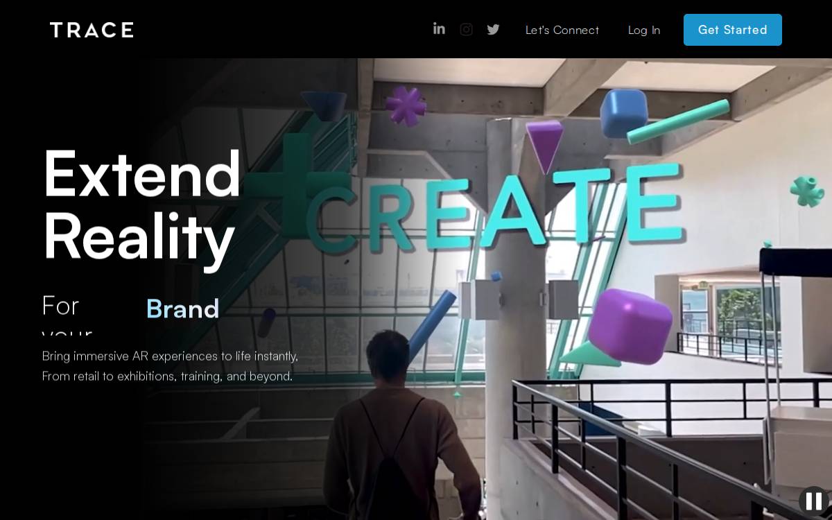 Trace 3d website preview