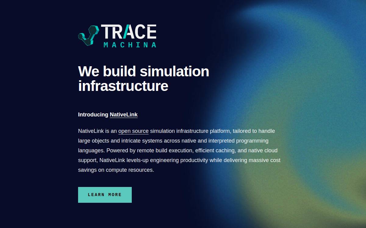 Trace Machina website preview