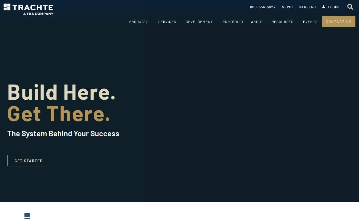 Trachte website preview