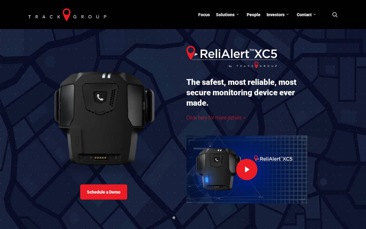 Track Group website preview