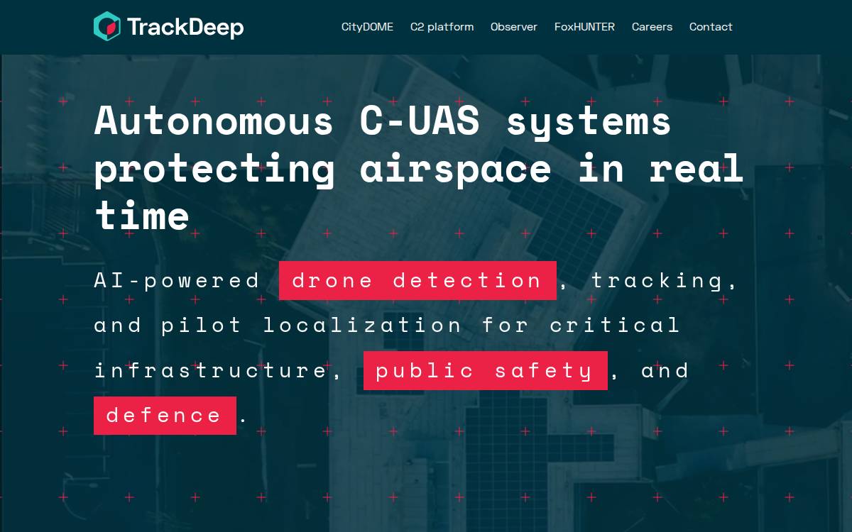 TrackDeep website preview