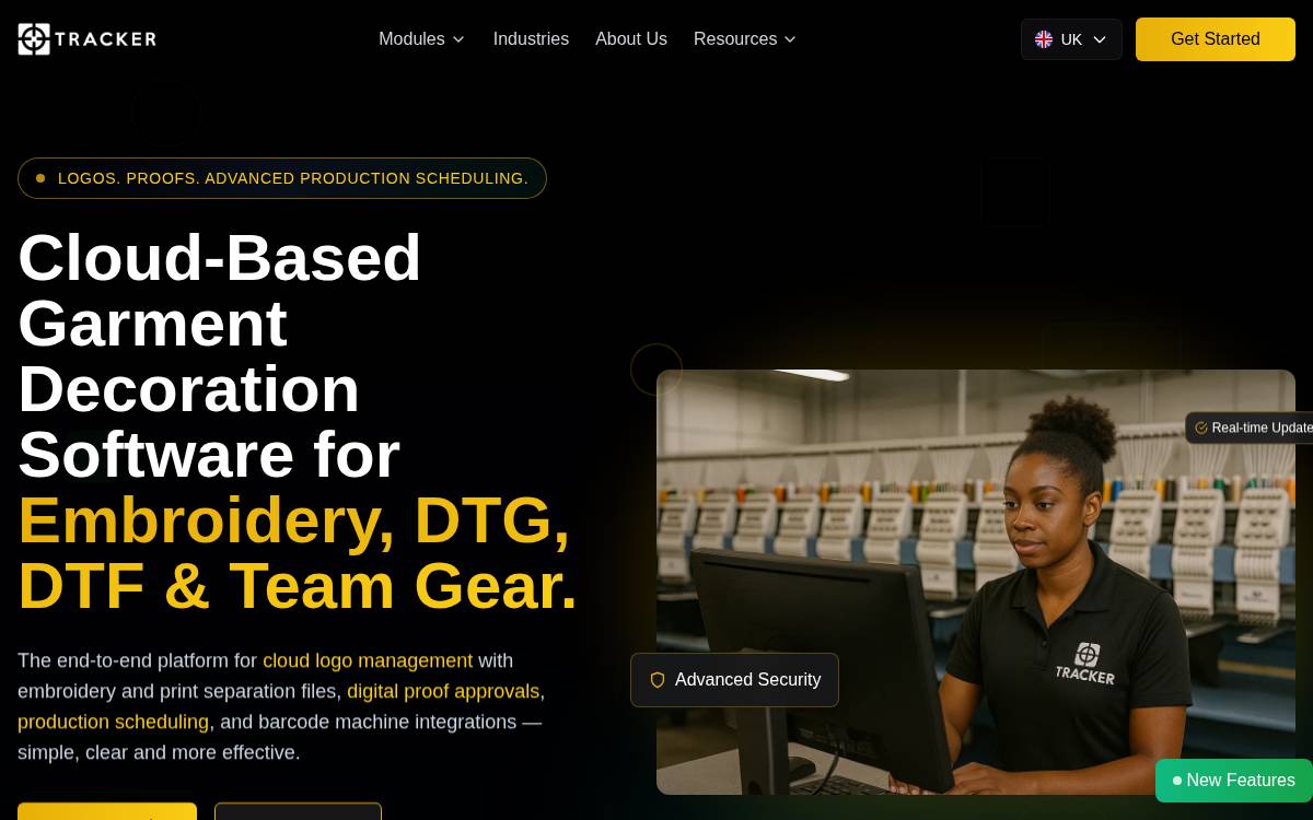 Trackmybusiness website preview
