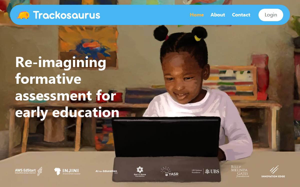 Trackosaurus website preview