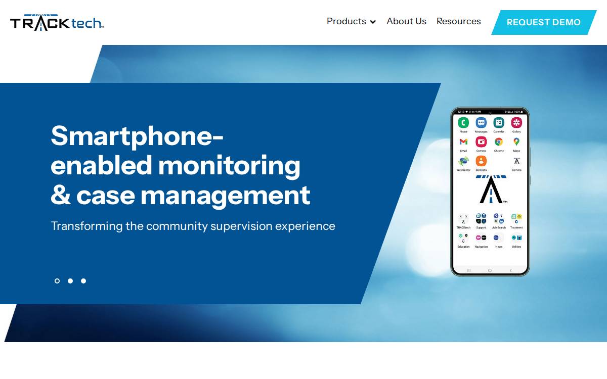 TRACKtech website preview