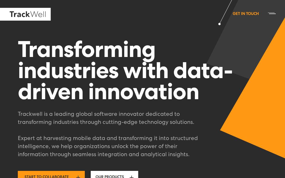 Trackwell website preview