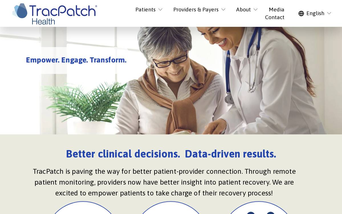 TracPatch website preview