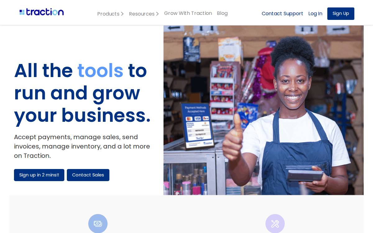 Traction Apps website preview