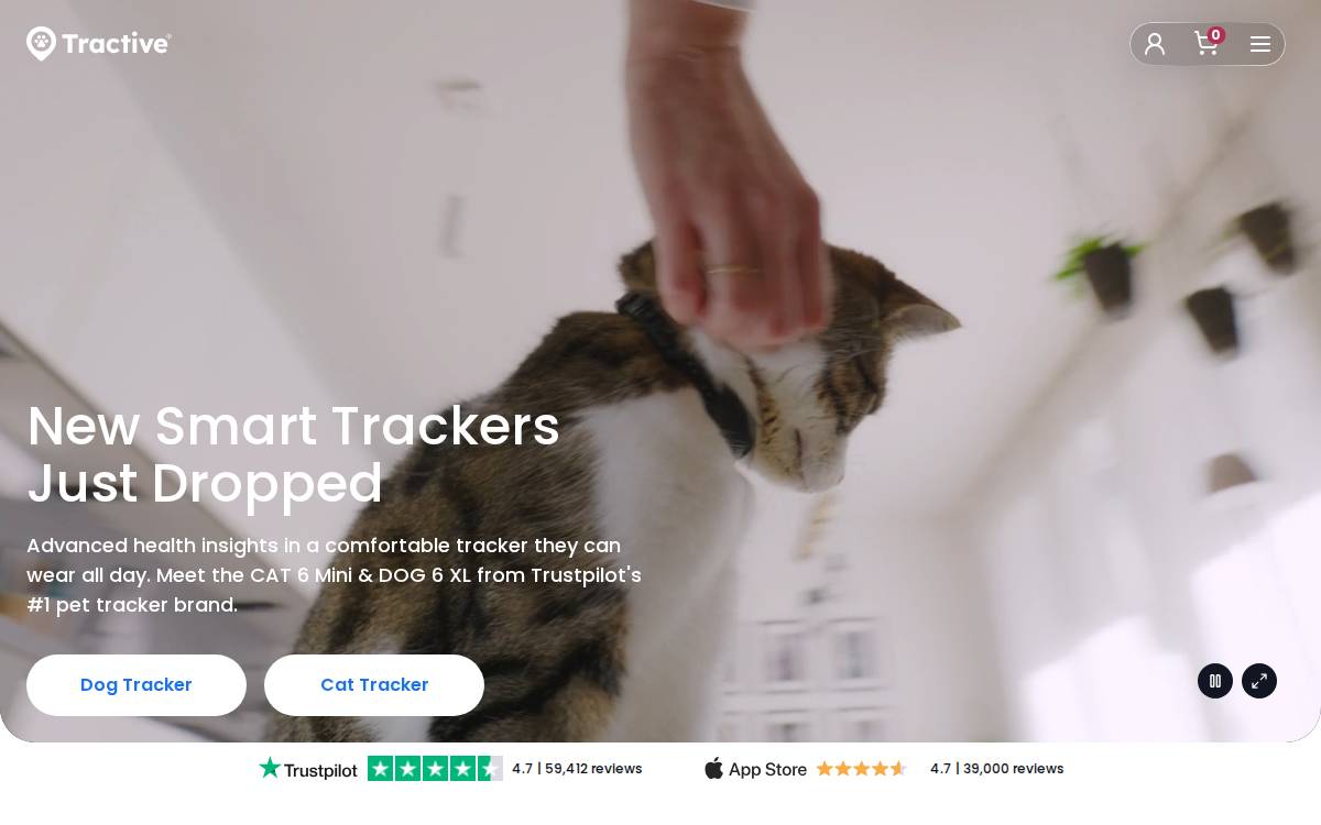 Tractive website preview