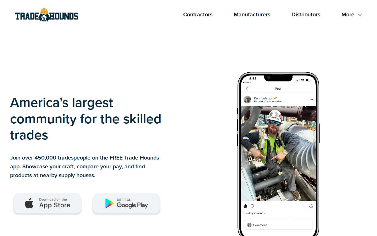 Trade Hounds website preview