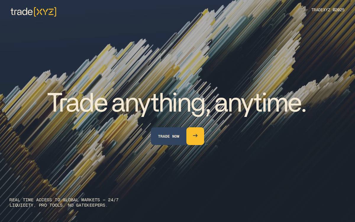 Trade[XYZ] website preview