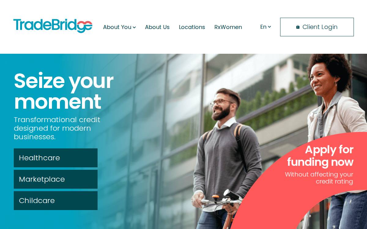 TradeBridge website preview