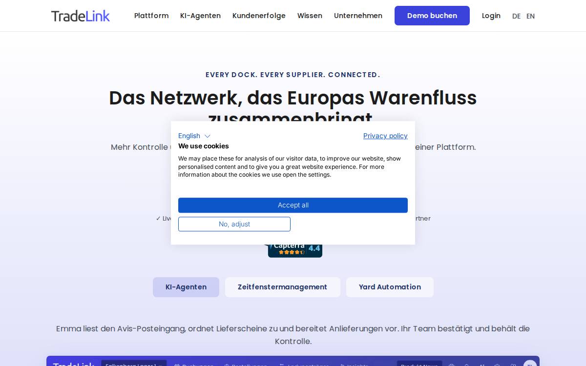 TradeLink website preview