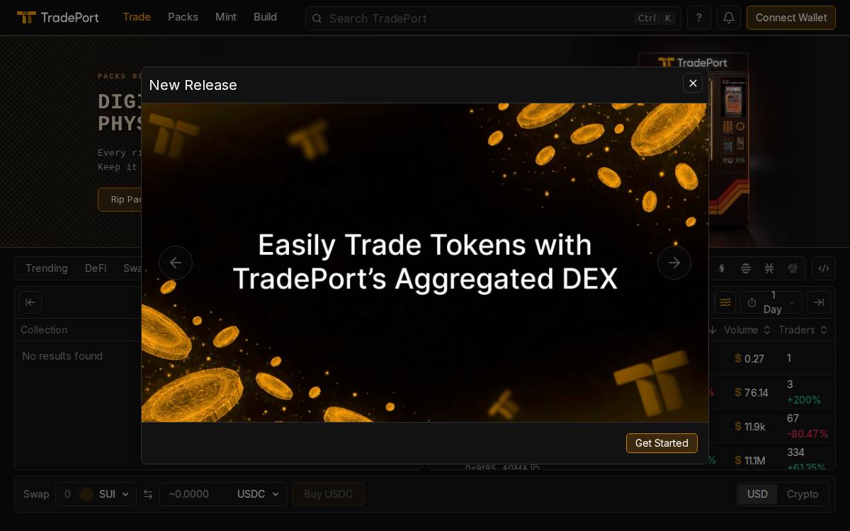 Tradeport website preview