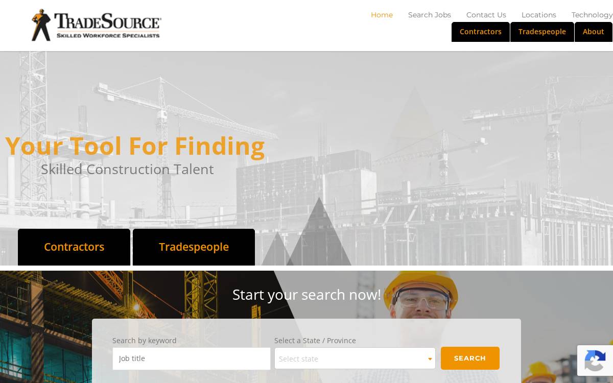 Tradesource website preview
