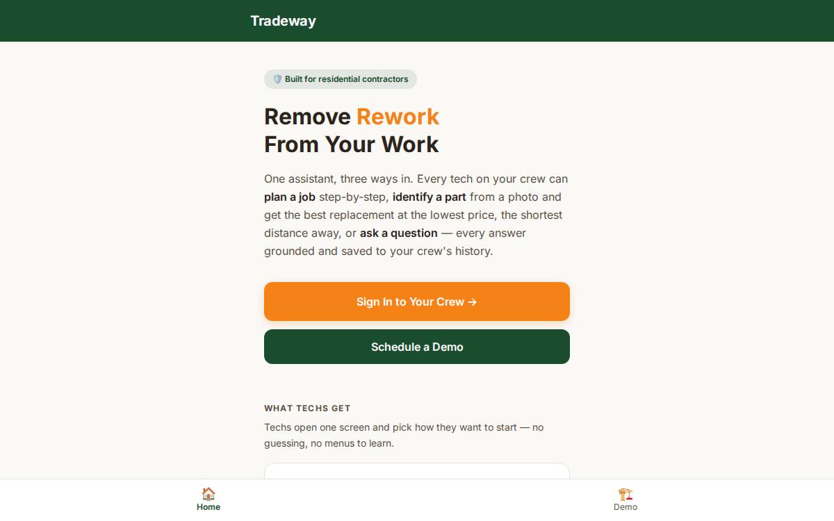 TradeWay website preview