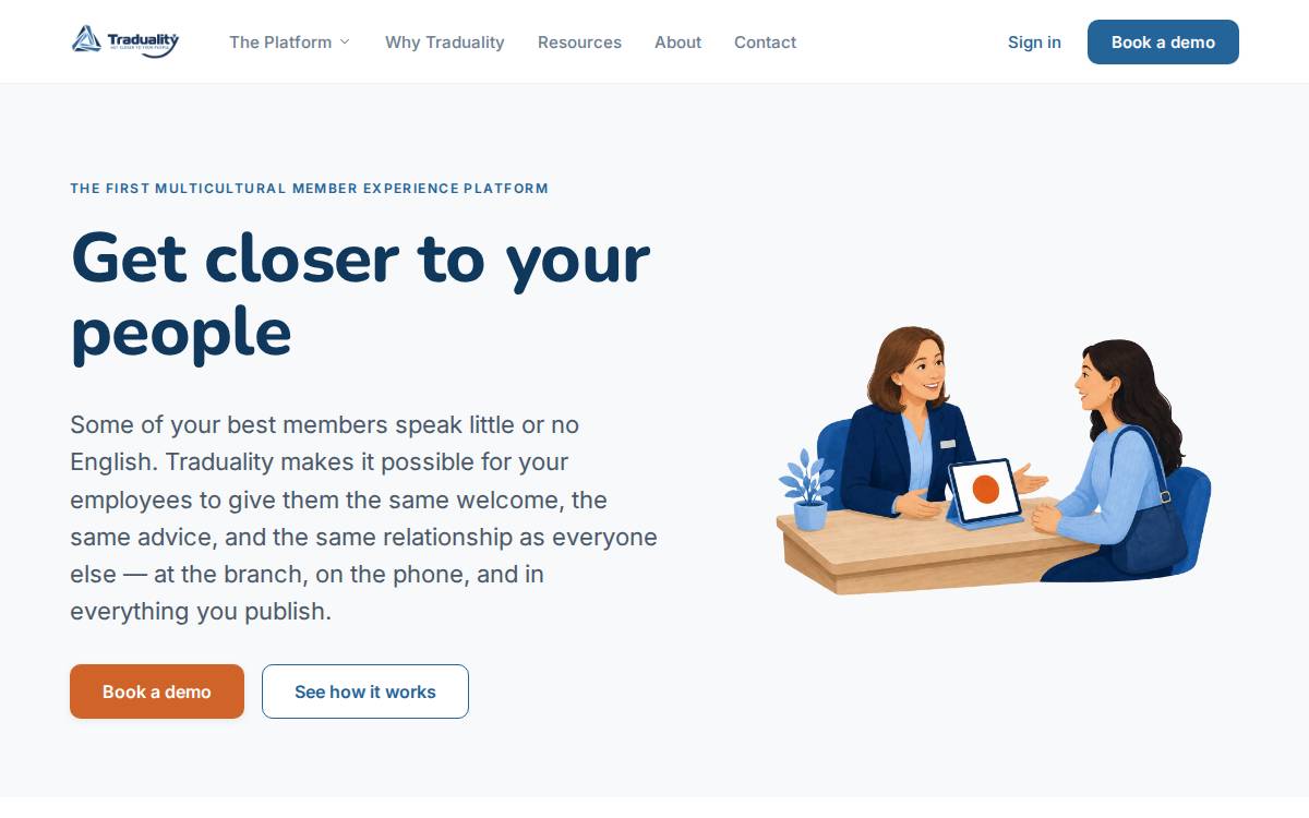 Traduality Language Solutions website preview