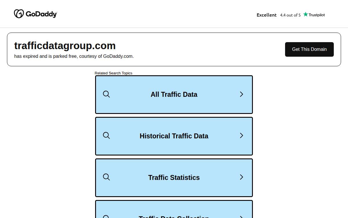Traffic Data Group website preview