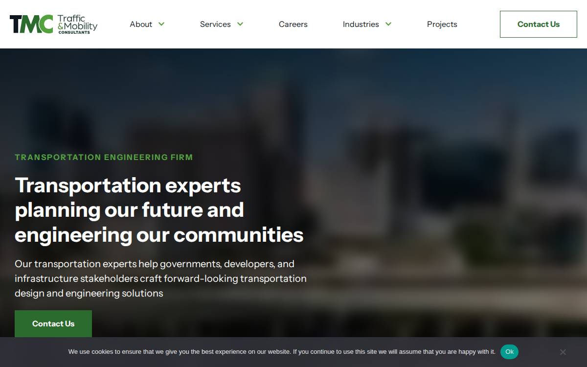 Trafficmobility website preview