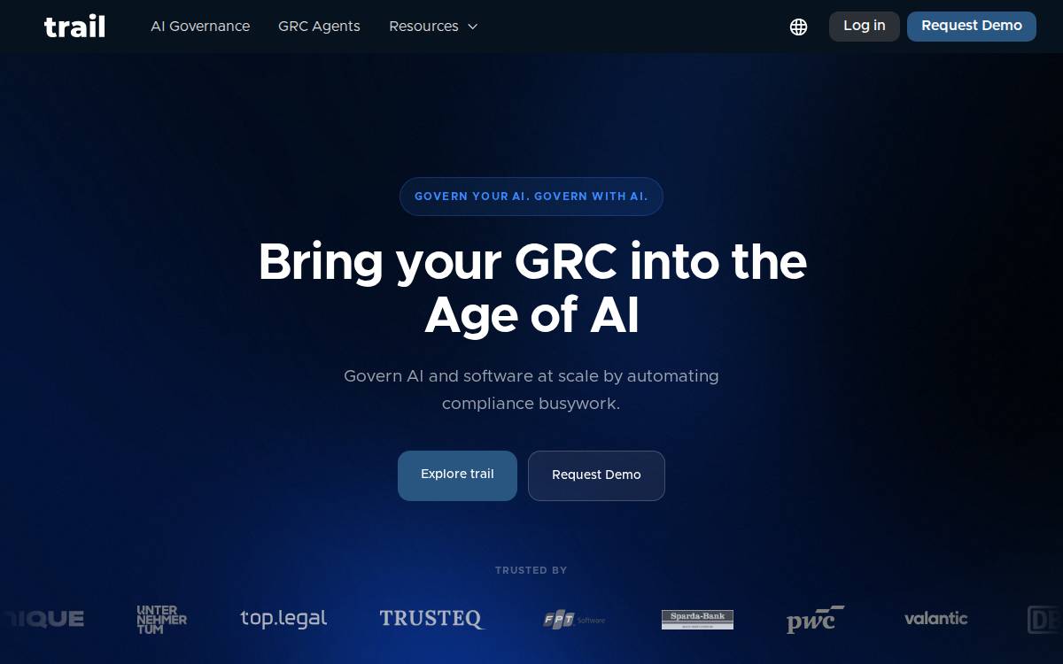 Trail website preview