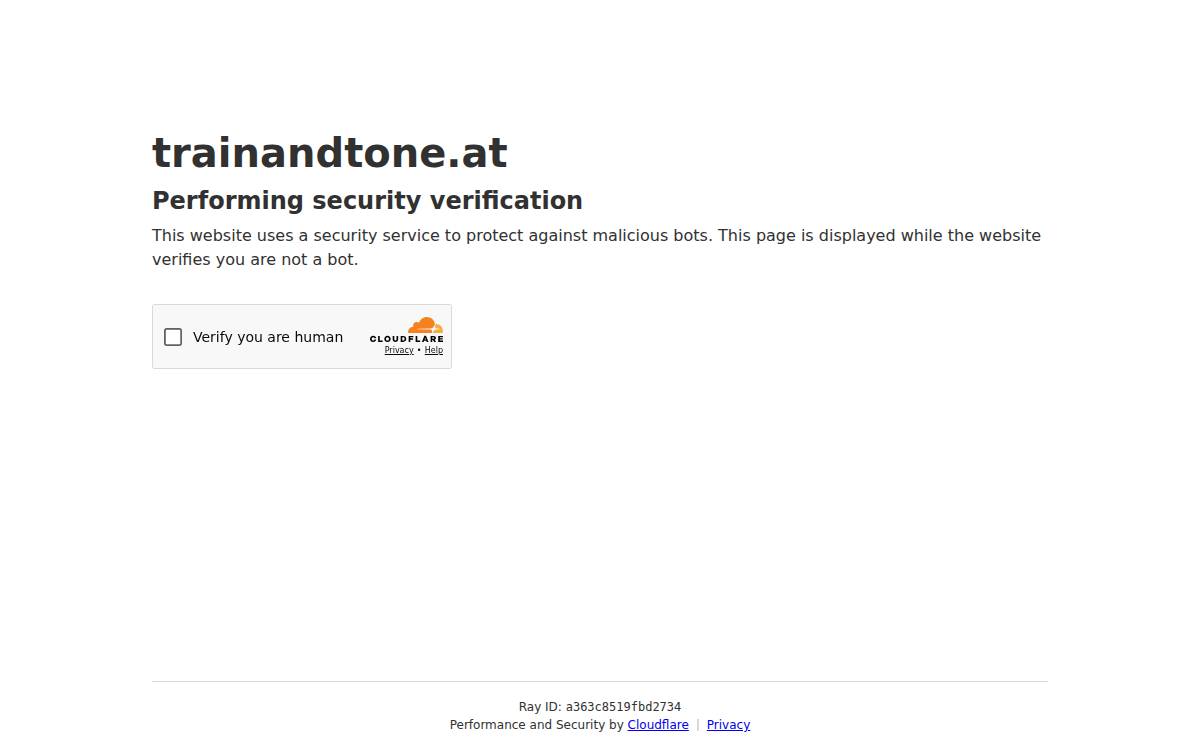 TRAIN and TONE website preview