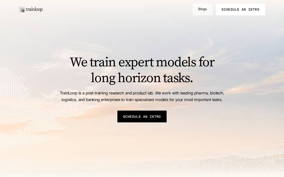 TrainLoop website preview