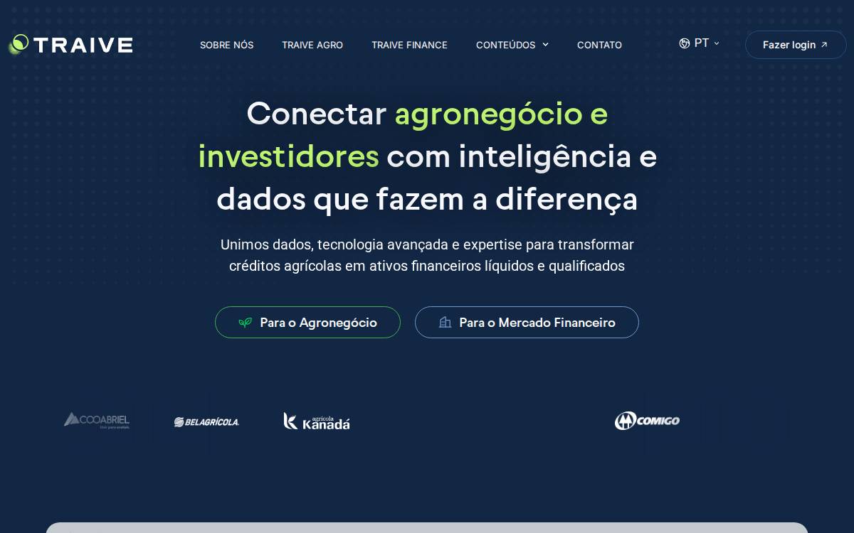 Traive website preview