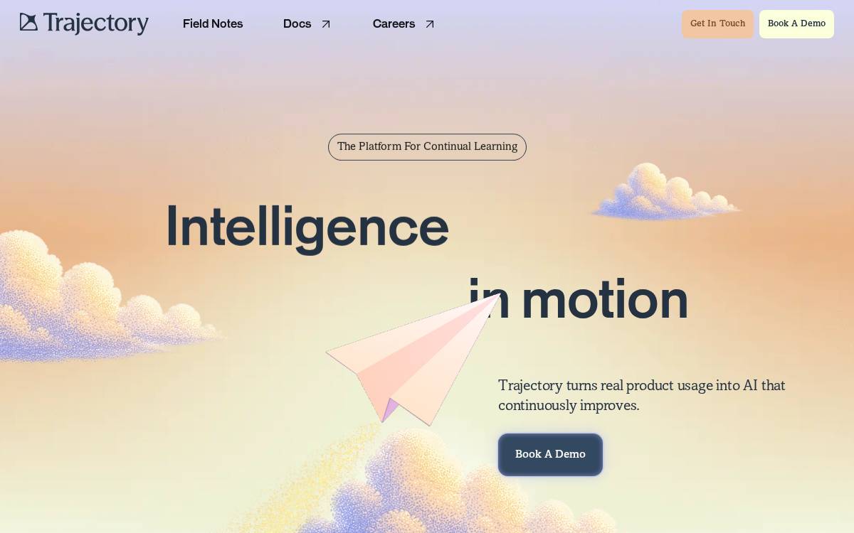 Trajectory website preview