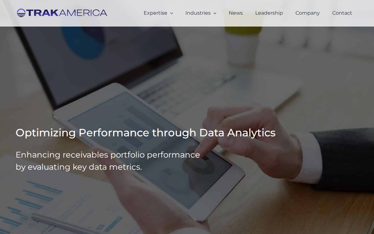 Trak America website preview