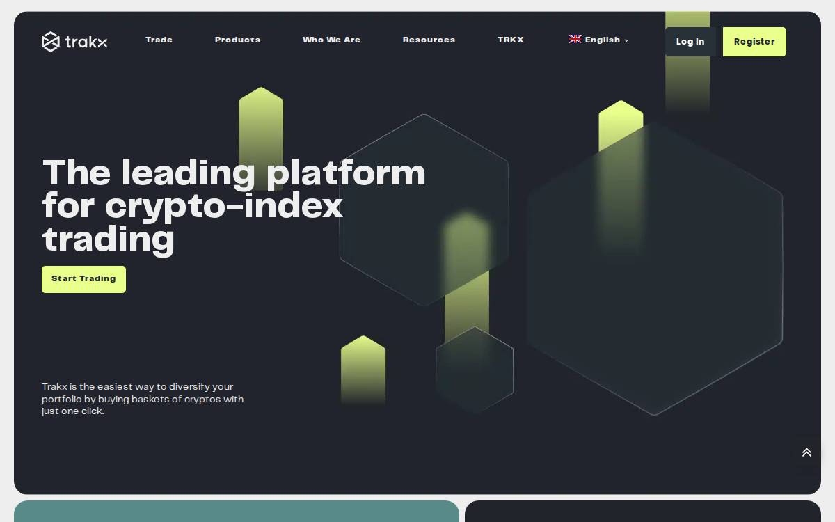 Trakx website preview