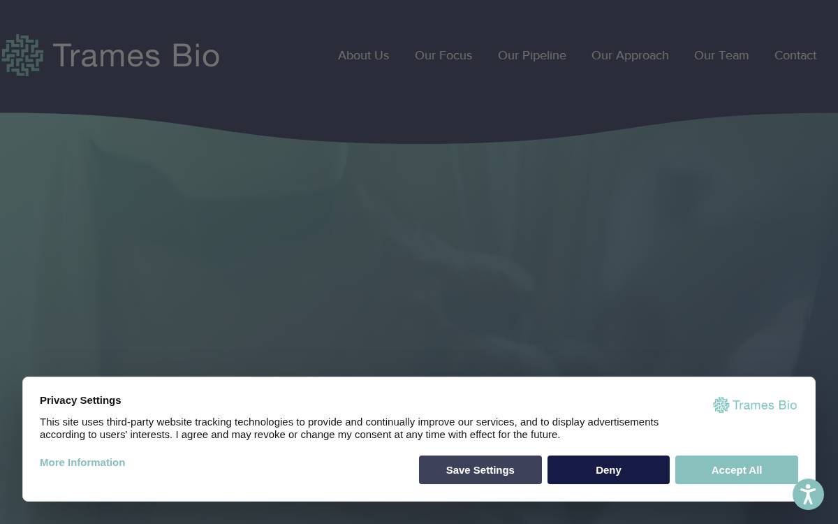 Trames Bio website preview