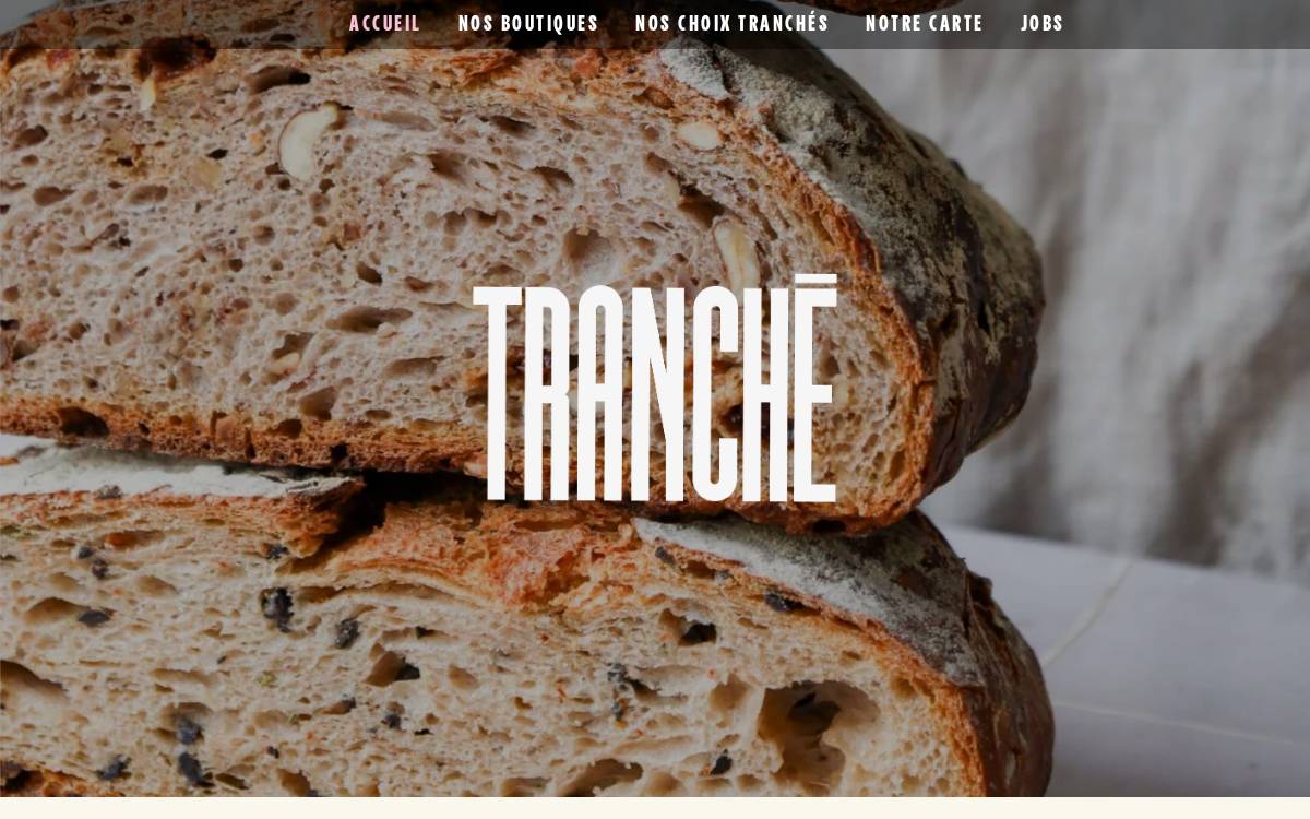 Tranché website preview