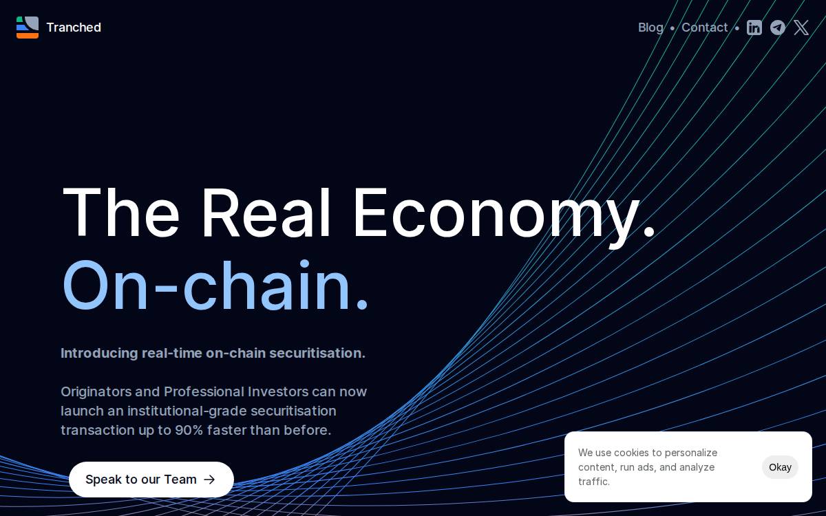 Tranched website preview