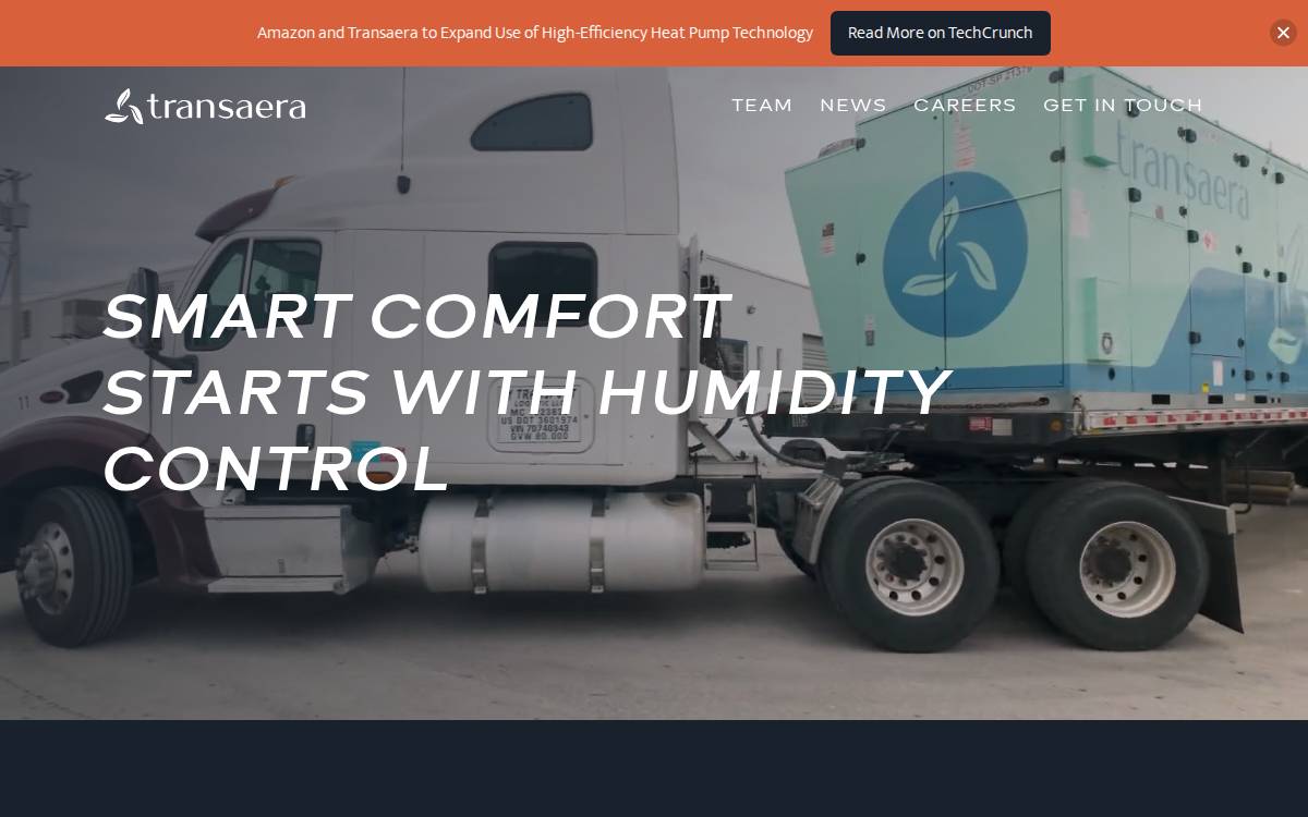 Transaera website preview