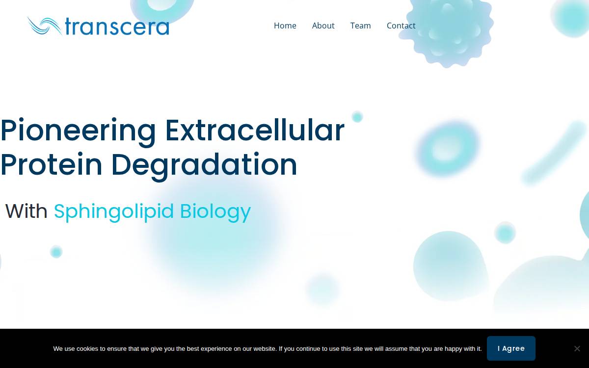 Transcera website preview