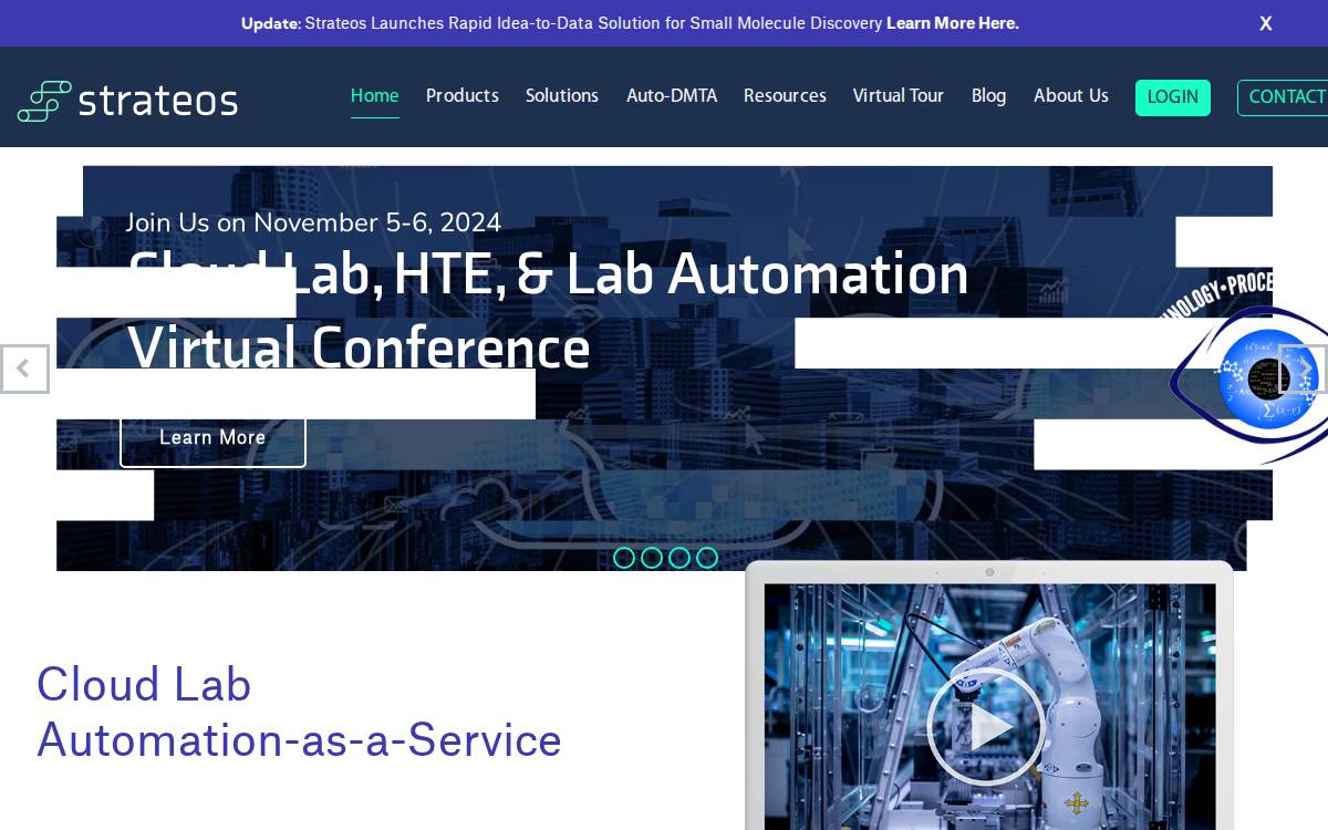 Transcriptic website preview