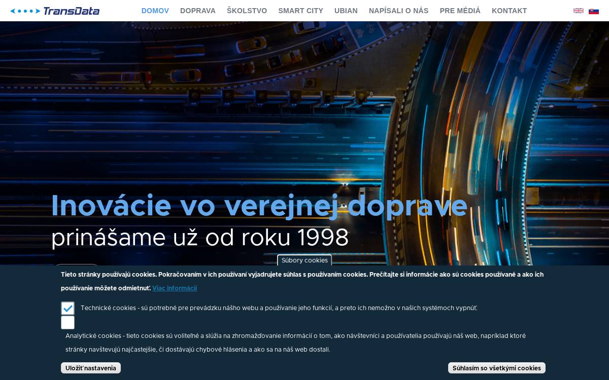 TransData website preview
