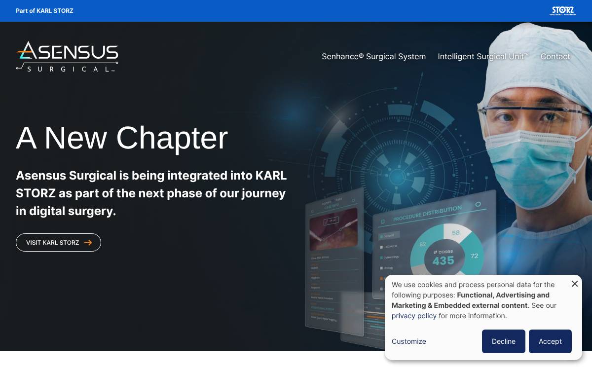 TransEnterix website preview
