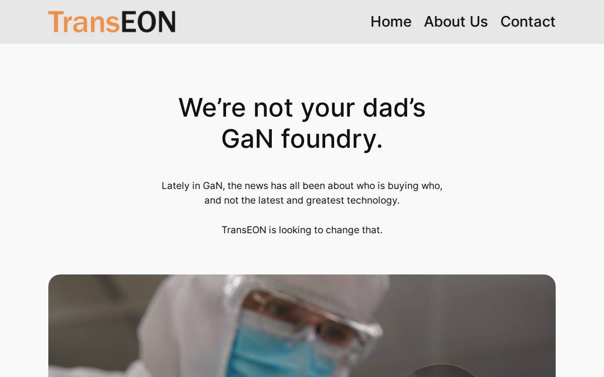 TransEON Inc. website preview