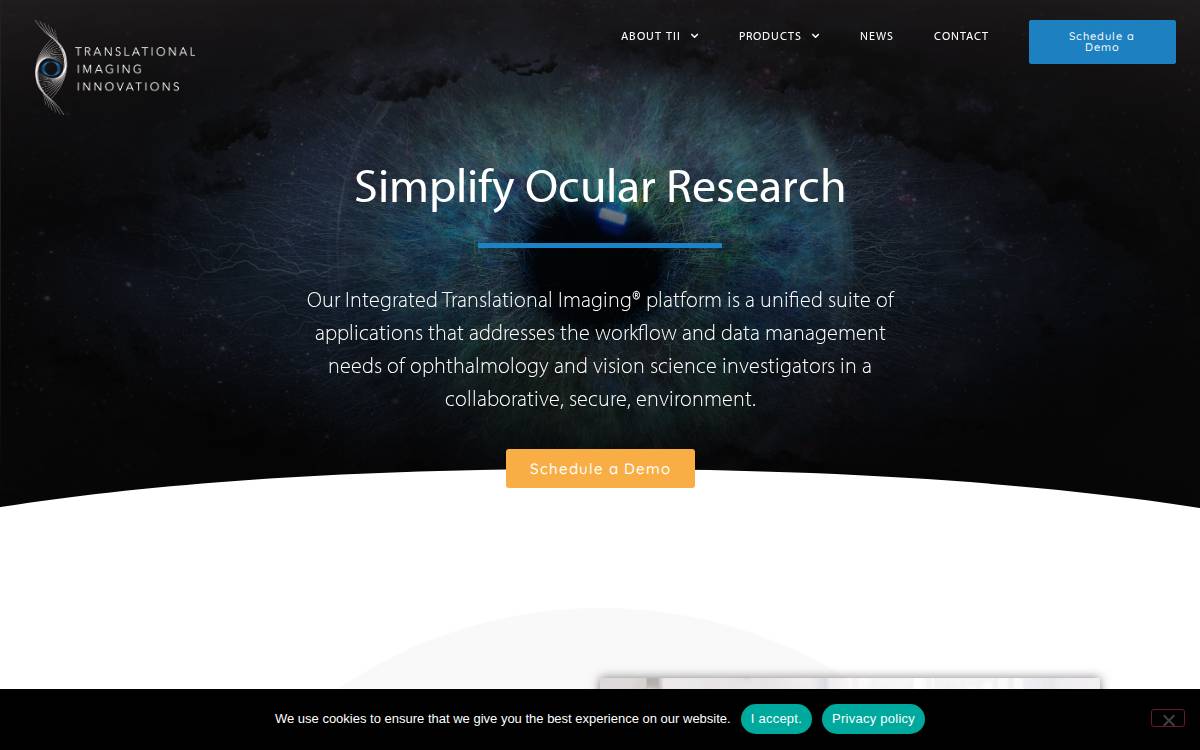 Translational Imaging Innovations website preview