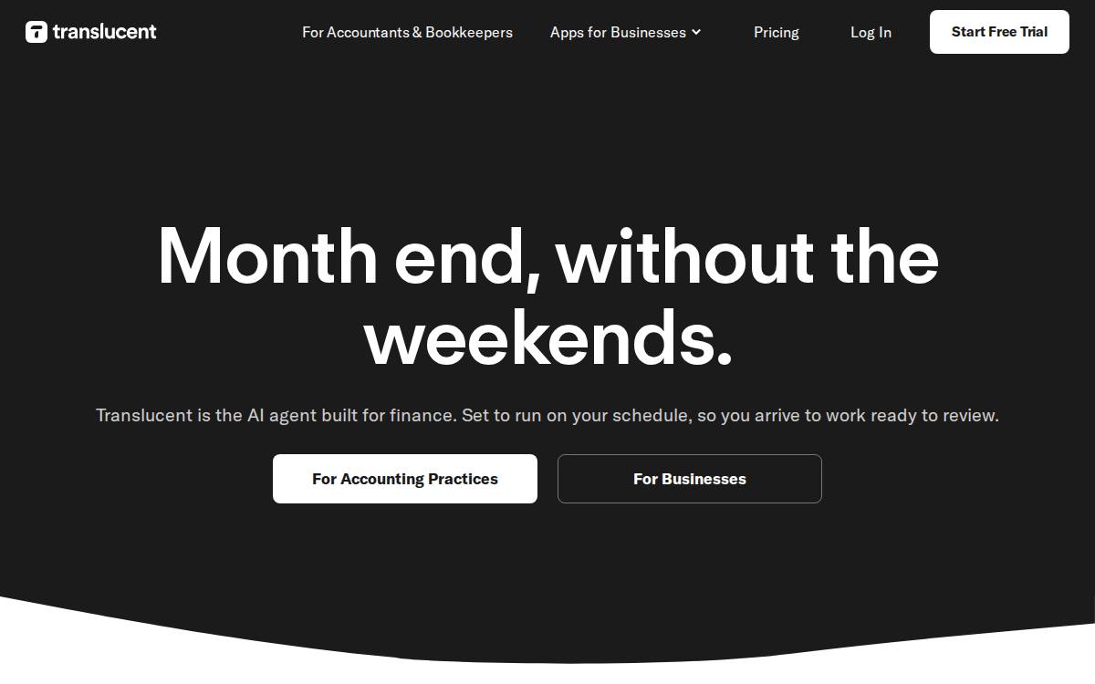Translucent website preview