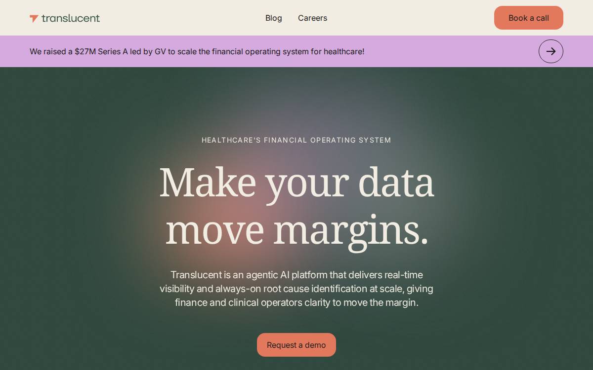 Translucent AI website preview