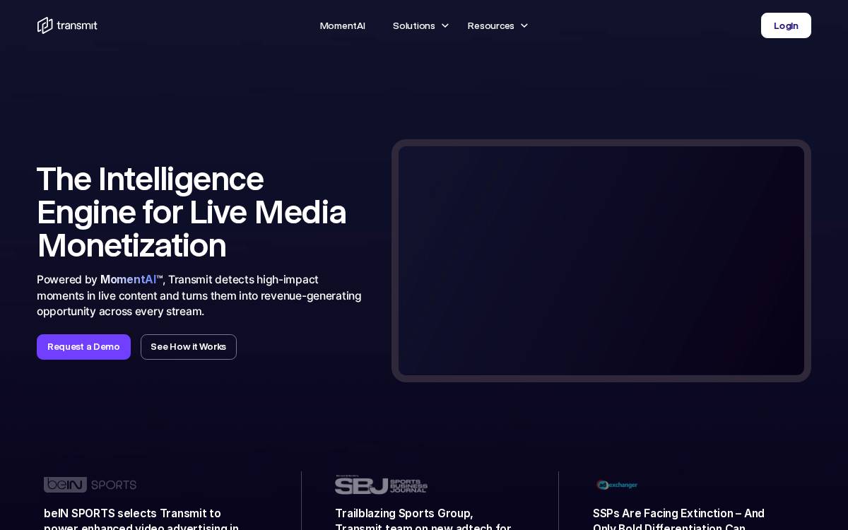 Transmit website preview
